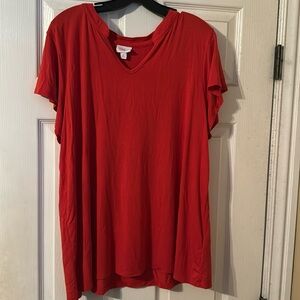 Brand new without tags XL burnt orange buttery soft t shirt
